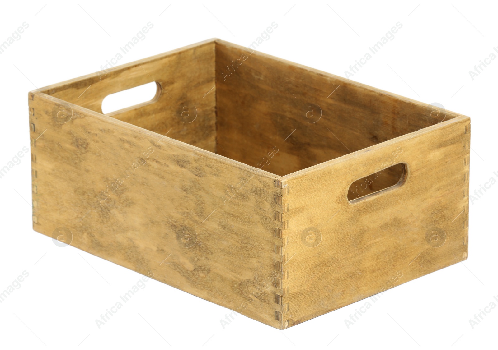 Photo of Wooden box for tools isolated on white