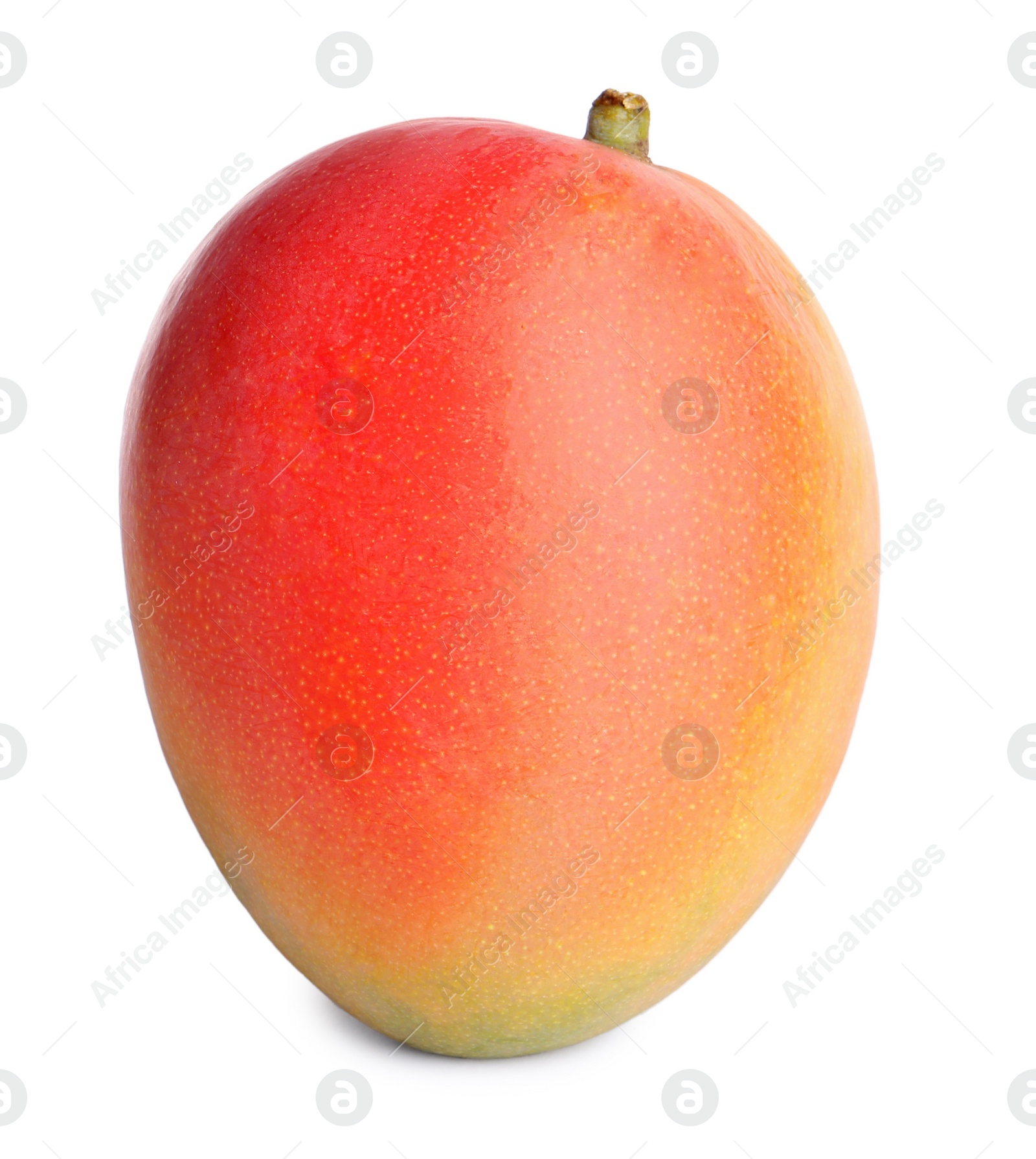 Photo of Delicious ripe juicy mango isolated on white