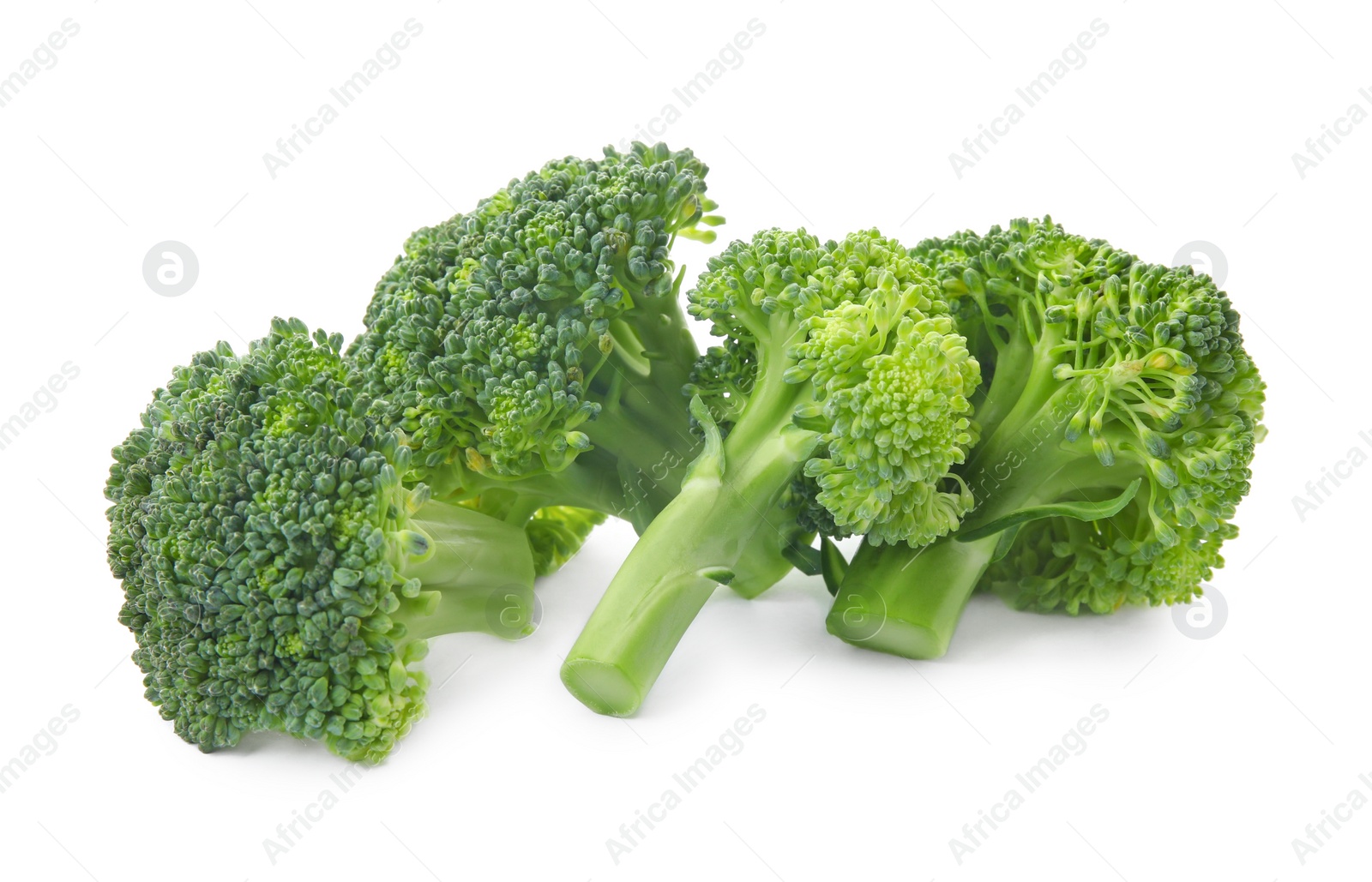 Photo of Fresh broccoli isolated on white. Edible green plant