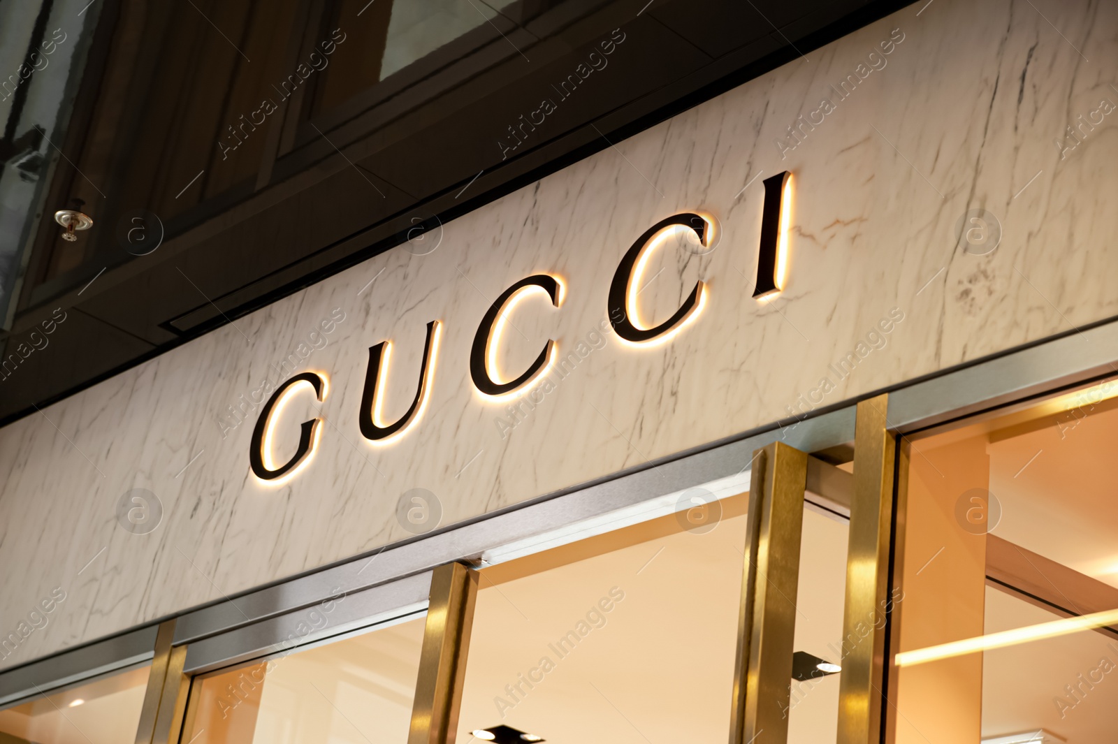 Photo of Warshaw, Poland - May 14, 2022: Gucci fashion store in shopping mall