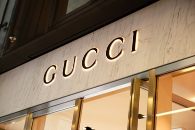 Photo of Warshaw, Poland - May 14, 2022: Gucci fashion store in shopping mall