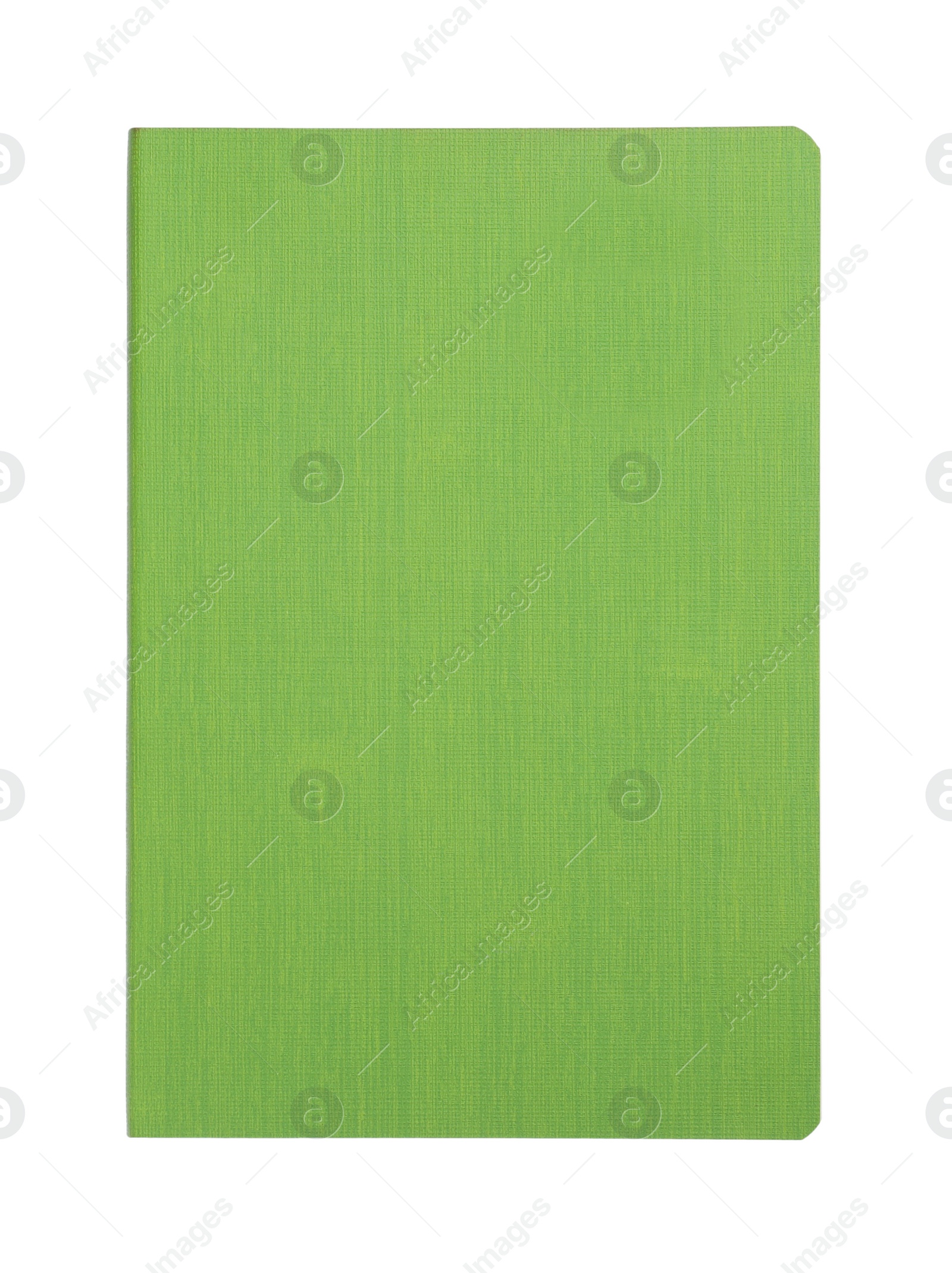 Photo of Stylish notebook isolated on white, top view. School stationery