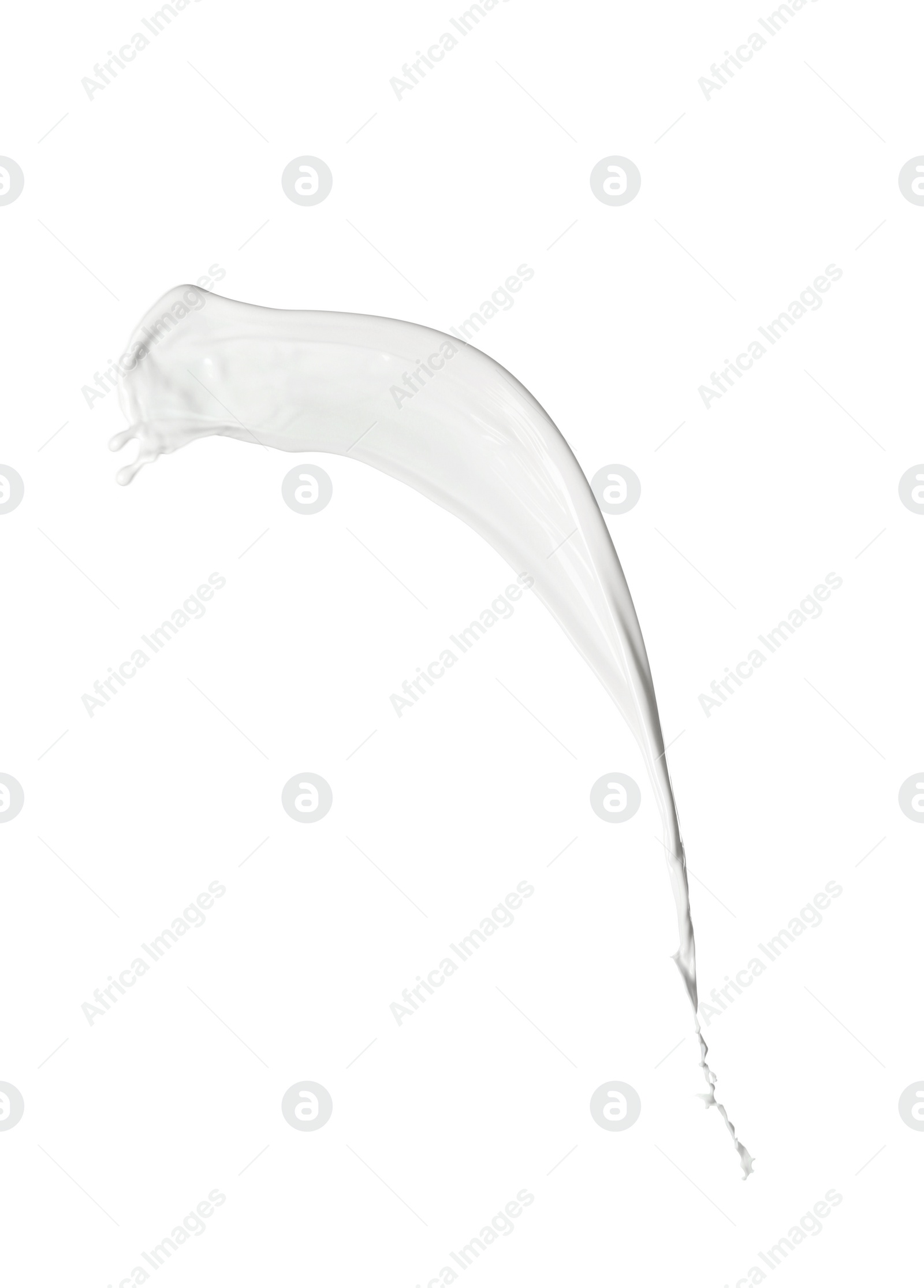 Photo of Splash of fresh milk isolated on white