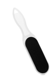 Photo of Foot file on white background. Pedicure tool