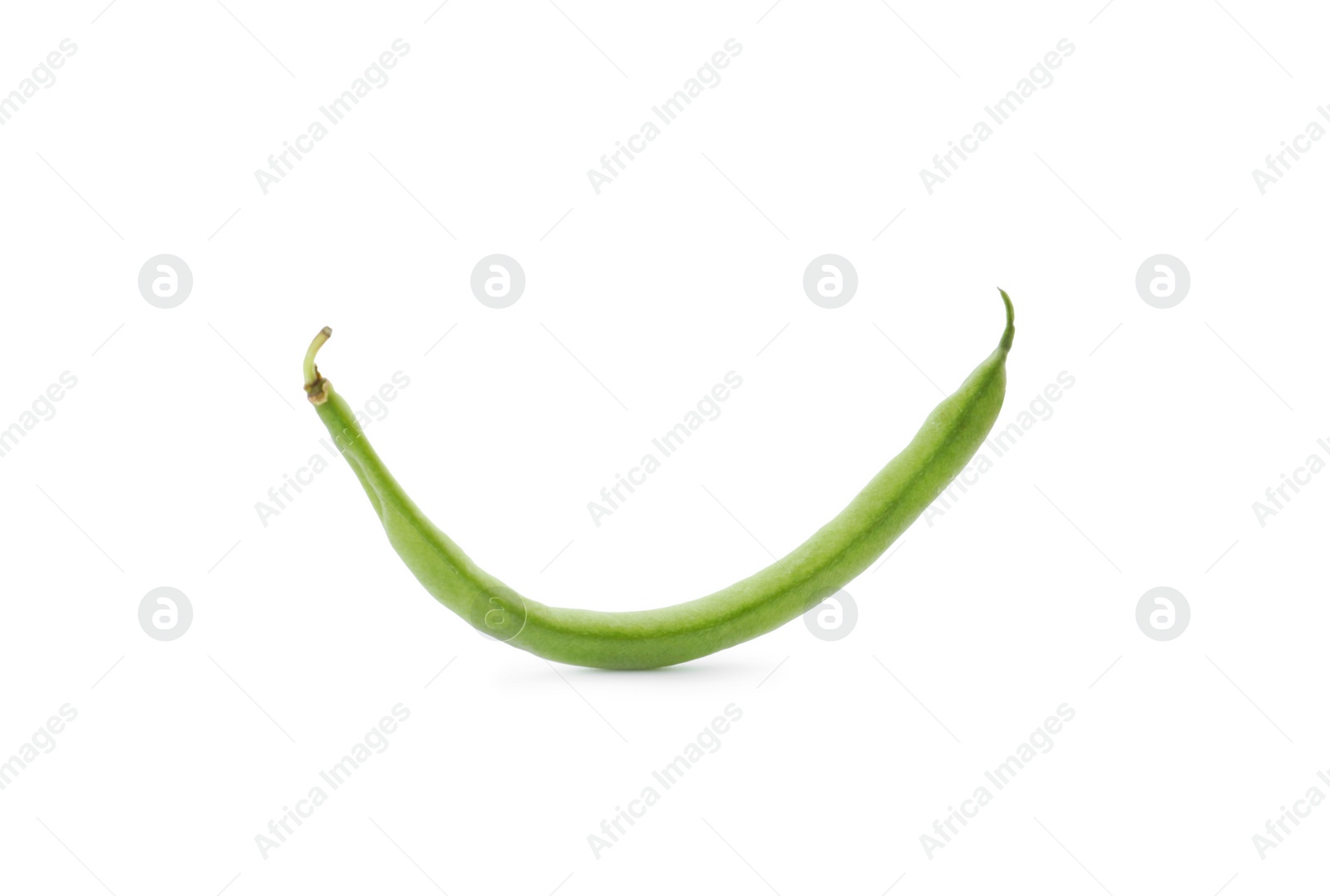 Photo of Delicious fresh green bean isolated on white