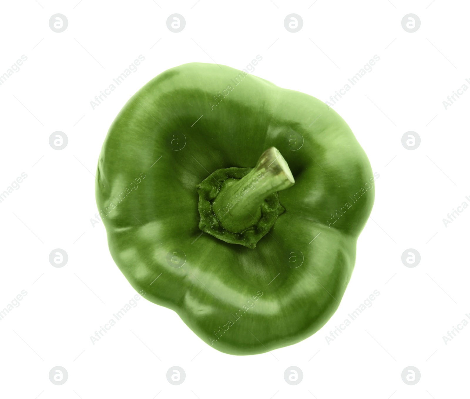 Photo of Raw ripe paprika pepper on white background