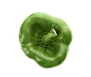 Raw ripe paprika pepper on white background