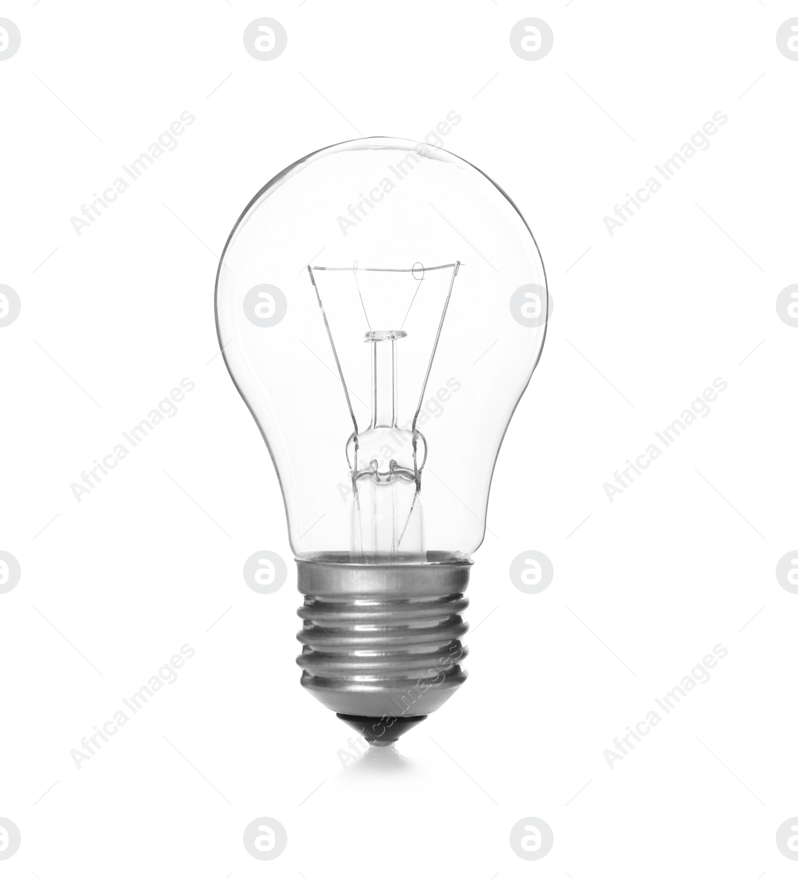 Photo of New modern light bulb isolated on white