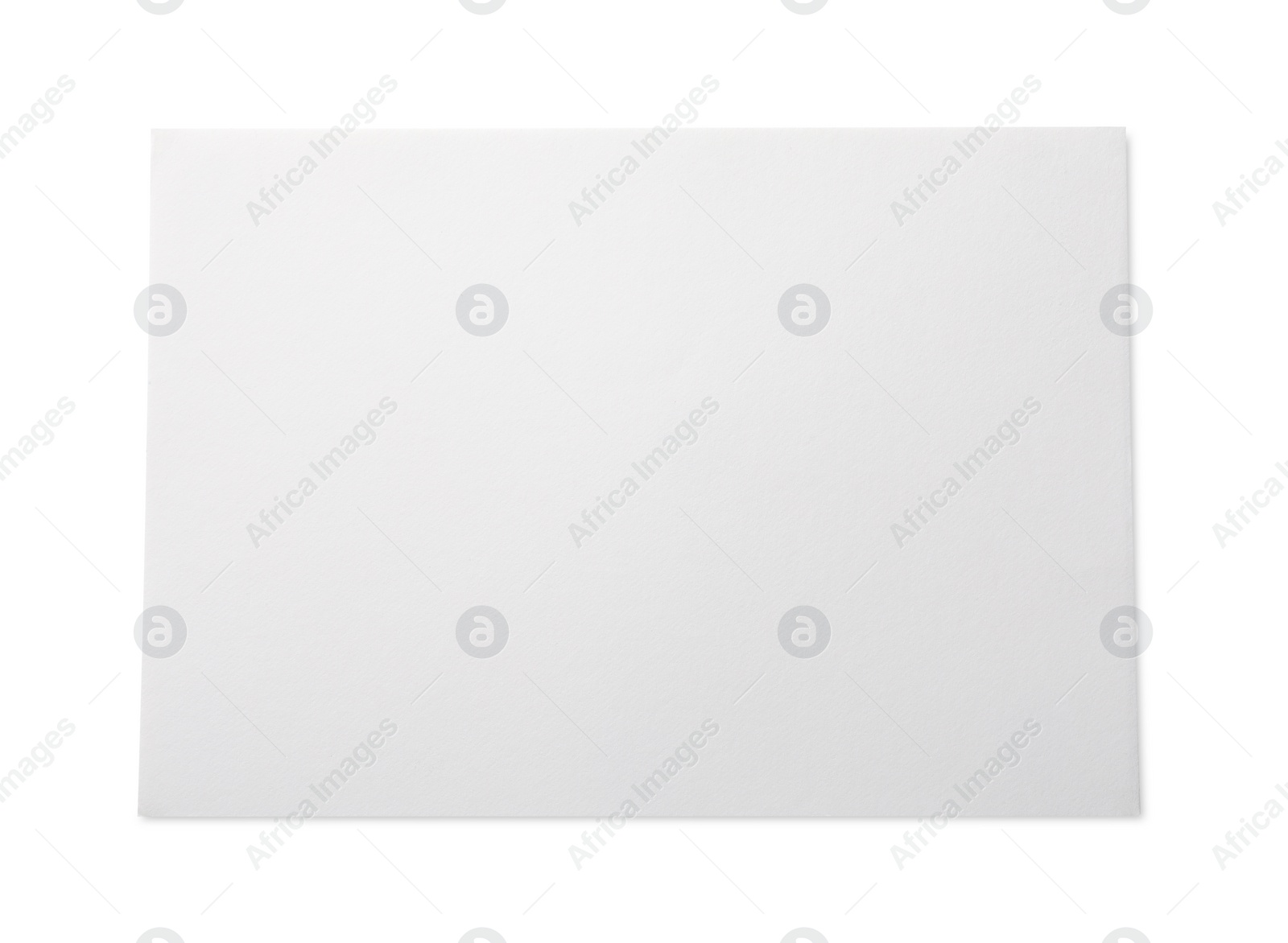 Photo of Blank paper sheet isolated on white, top view