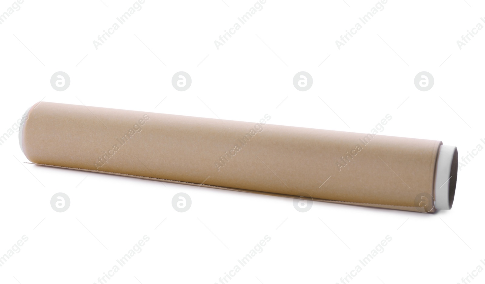 Photo of Roll of baking paper isolated on white