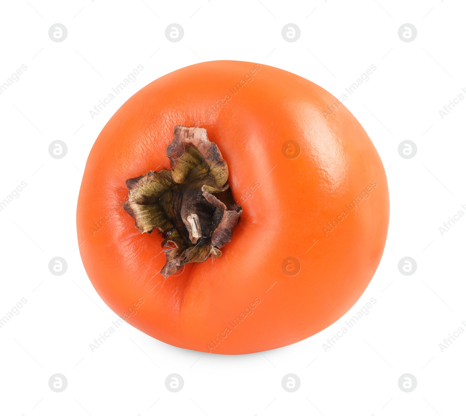 Photo of Delicious ripe juicy persimmon isolated on white