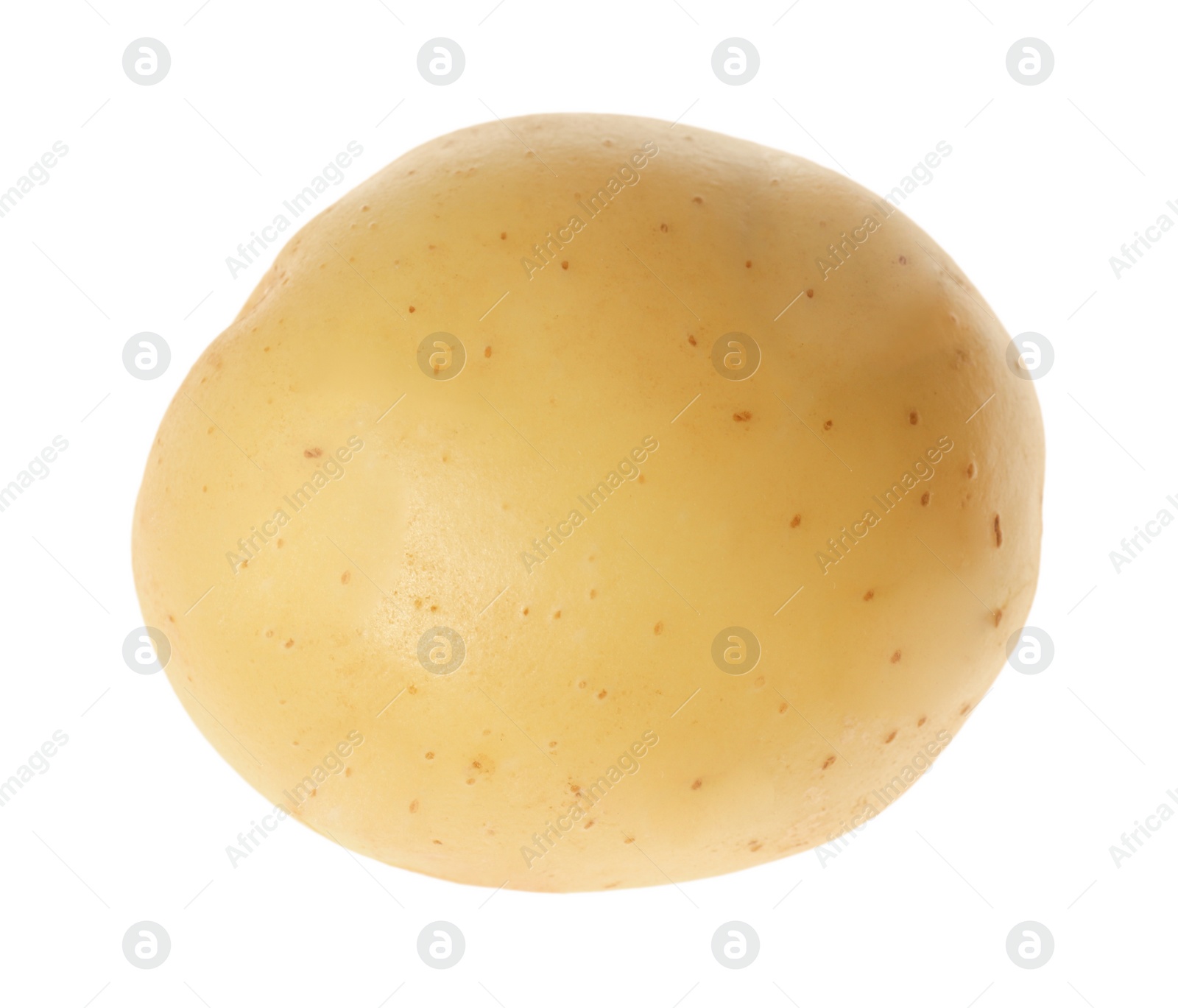 Photo of Fresh raw organic potato isolated on white