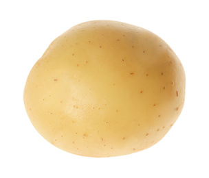 Photo of Fresh raw organic potato isolated on white