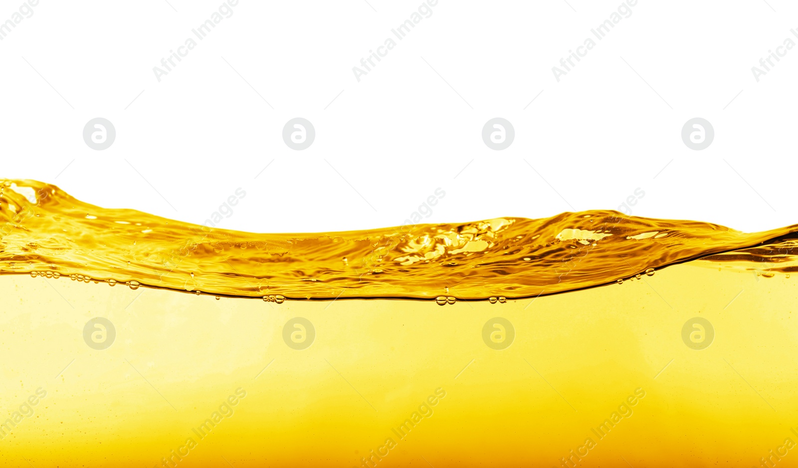 Image of Natural organic cooking oil on white background