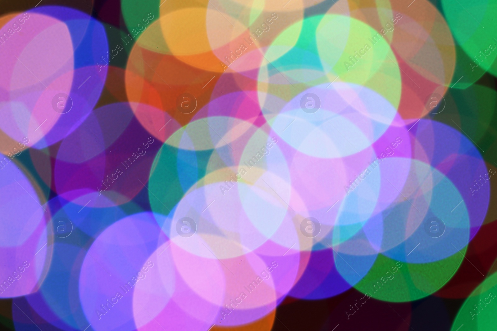 Photo of Beautiful colorful lights as background. Bokeh effect