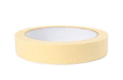 Photo of Roll of adhesive tape isolated on white