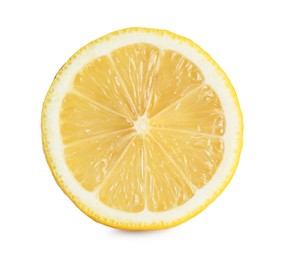 Photo of Half of fresh lemon isolated on white