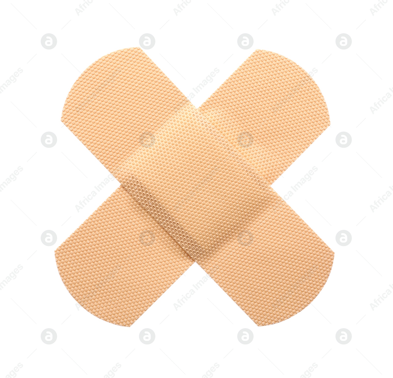 Medical sticking plasters isolated on white. First aid item Photo of Medical sticking plasters isolated on white. First aid item
