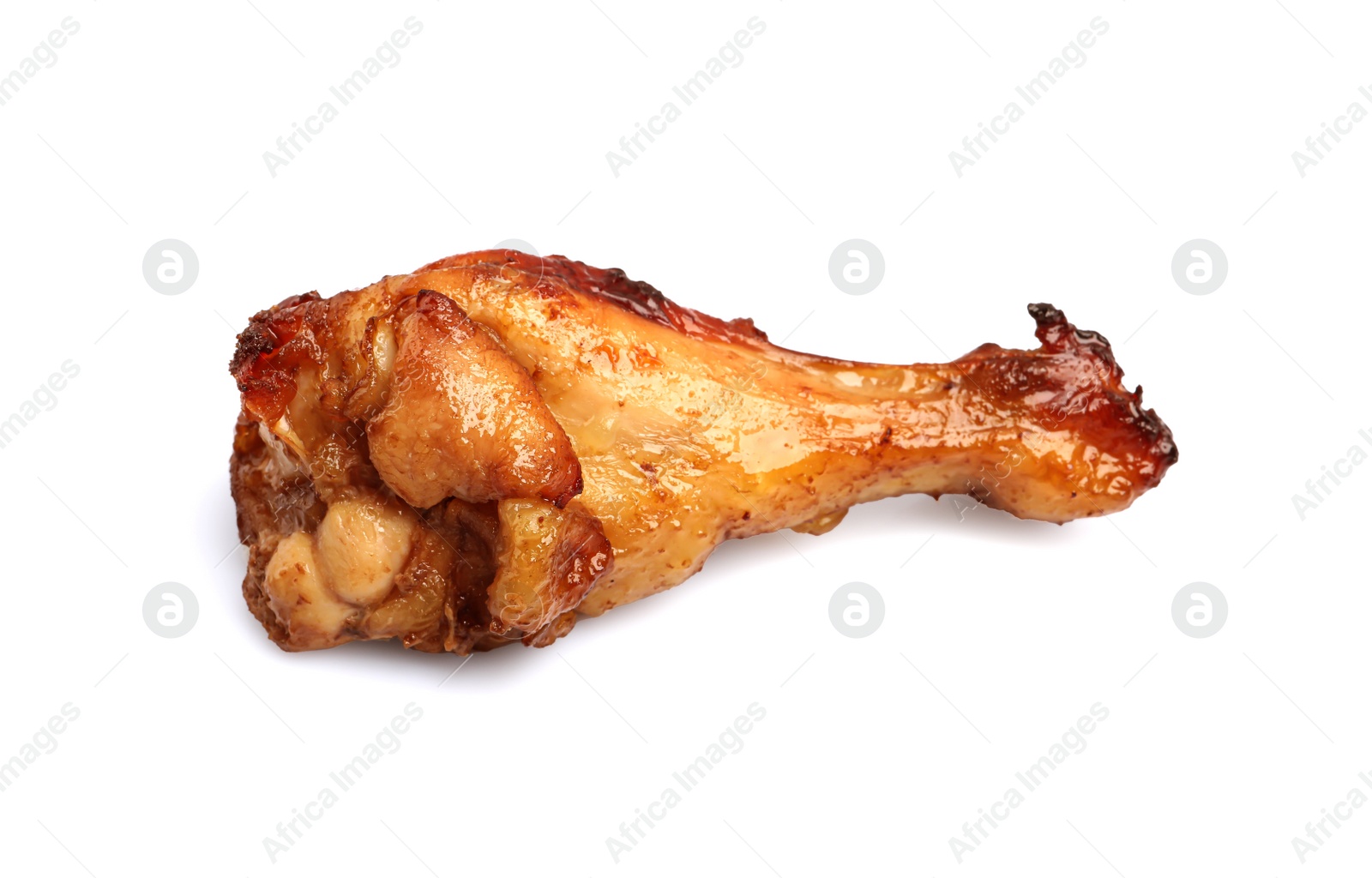 Photo of Delicious fried chicken wing isolated on white