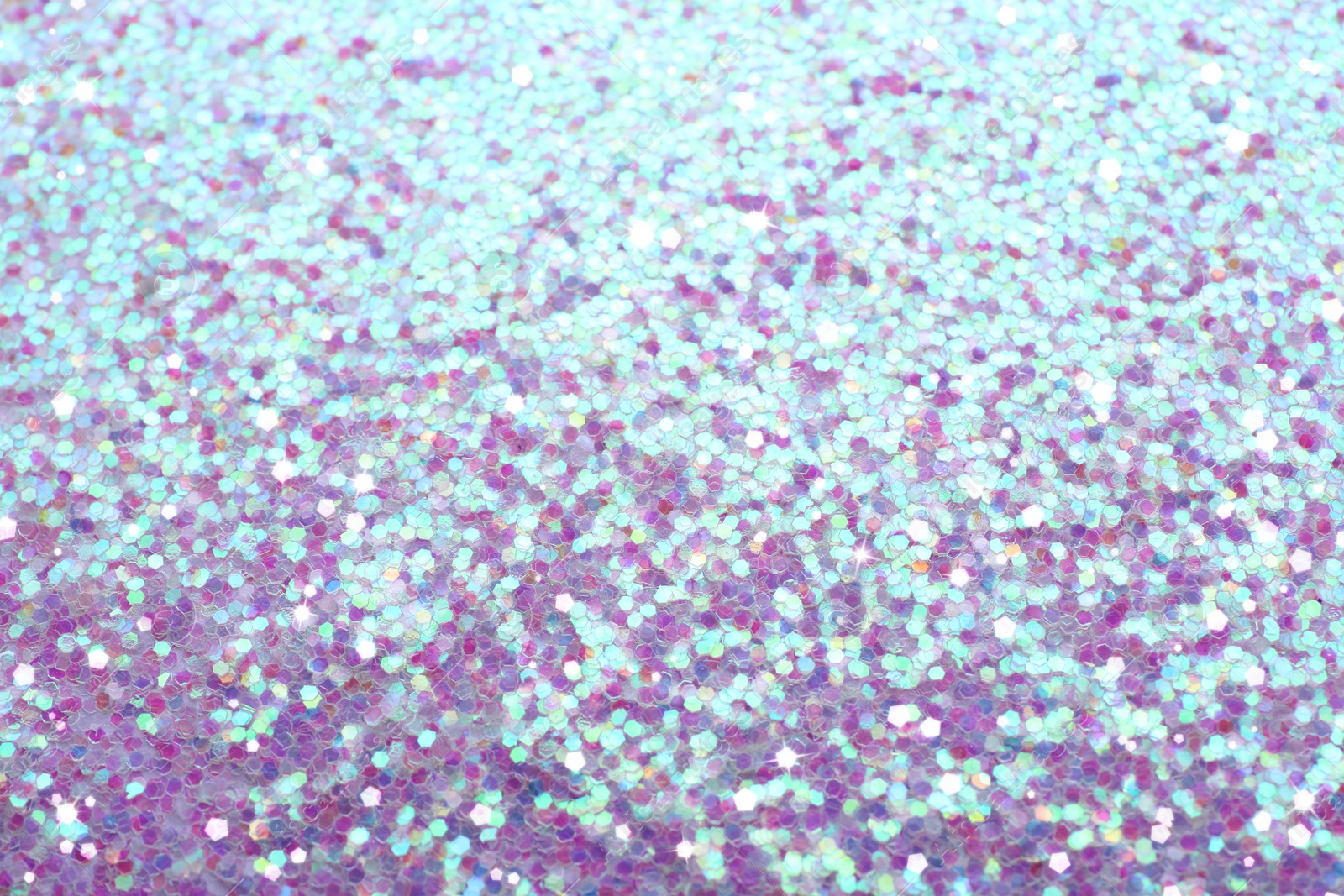 Image of Beautiful shiny lilac glitter as background, closeup