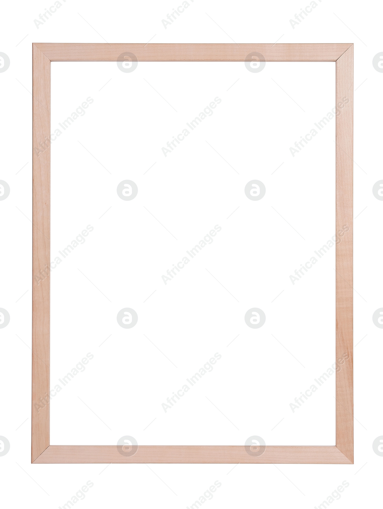 Image of Wooden frame isolated on white. For mirror, photo, picture, painting and others