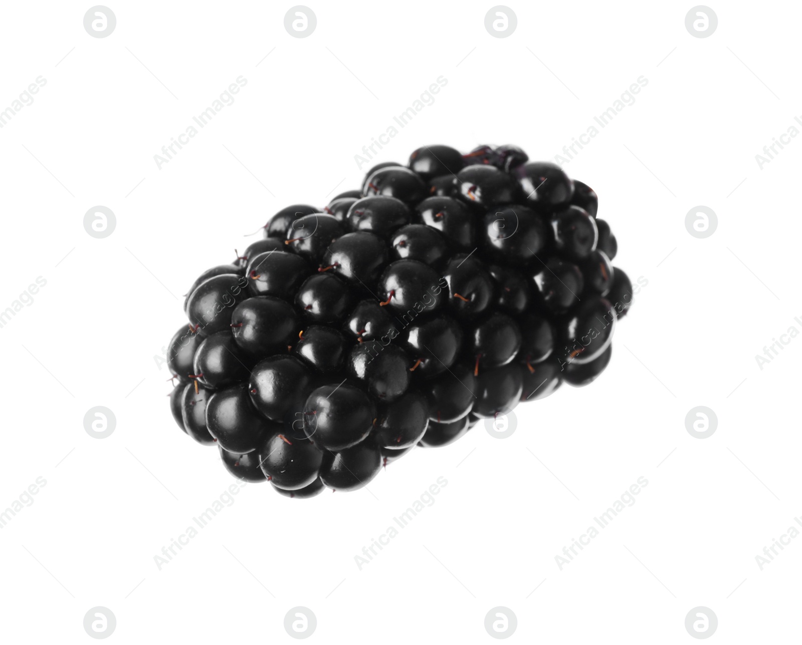 Photo of Delicious fresh ripe blackberry isolated on white