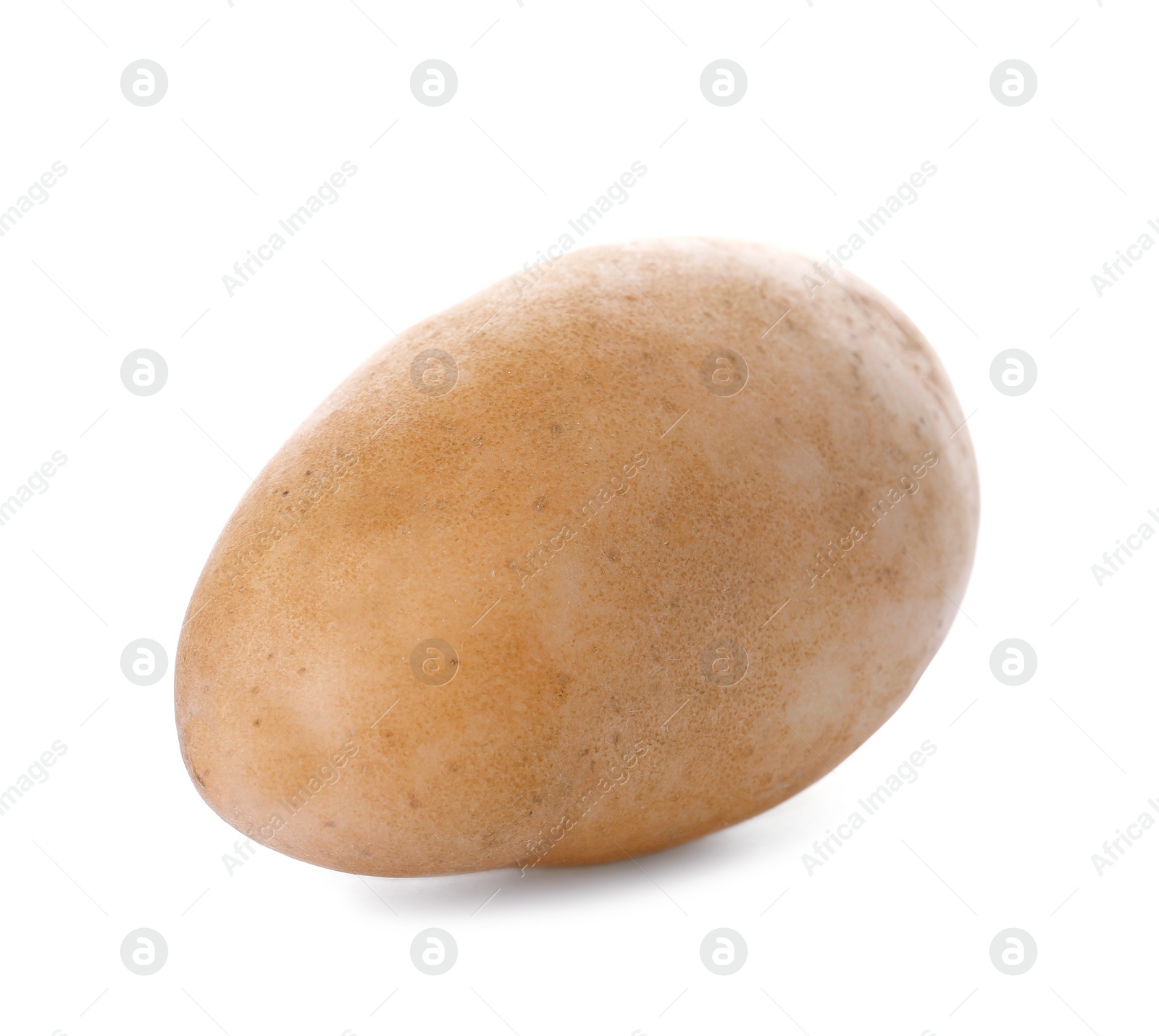 Photo of Fresh ripe organic potato on white background