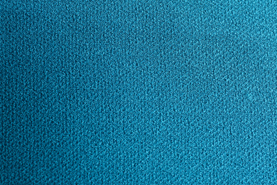 Photo of Texture of beautiful blue fabric as background, closeup