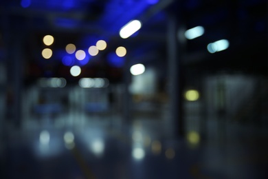 Photo of Blurred view of shopping mall storage interior