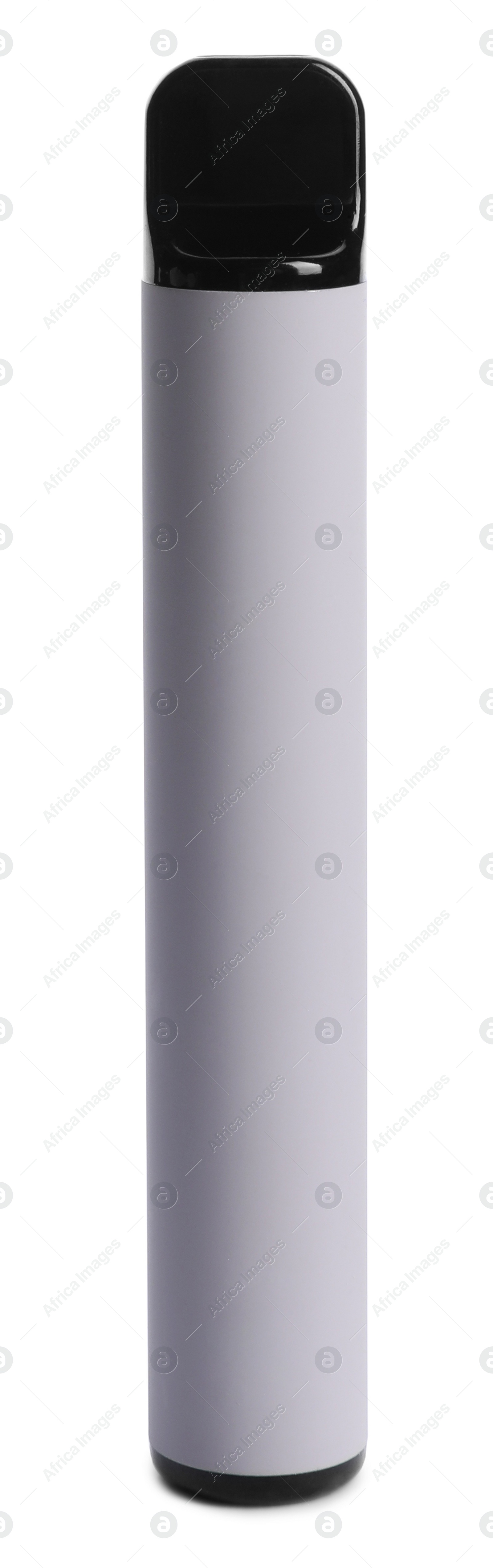 Photo of Grey disposable electronic cigarette isolated on white