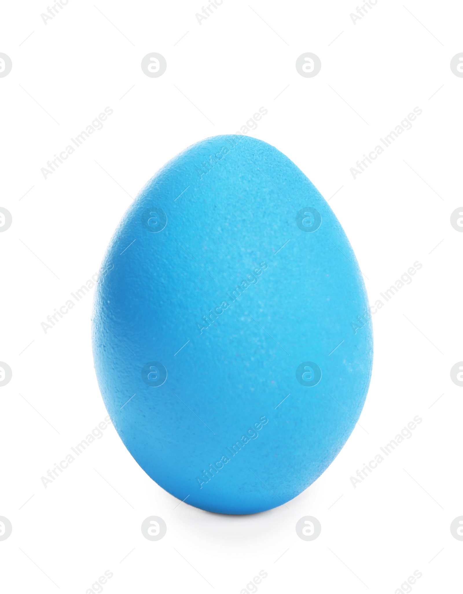 Photo of Blue egg for Easter celebration isolated on white