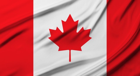 Image of One flag of Canada. National country symbol