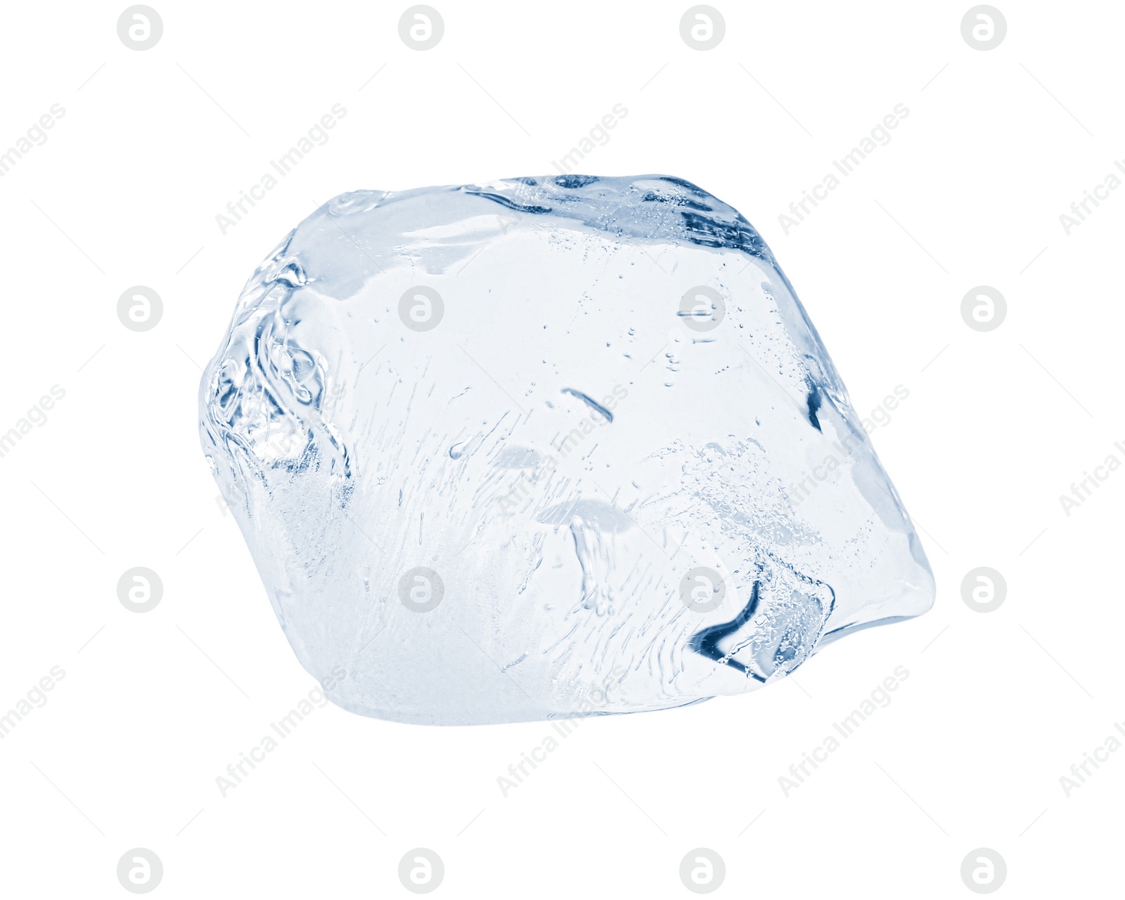 Photo of Piece of clear ice isolated on white