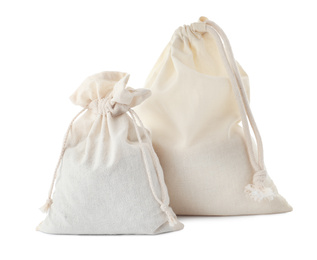 Photo of Full cotton eco bags isolated on white