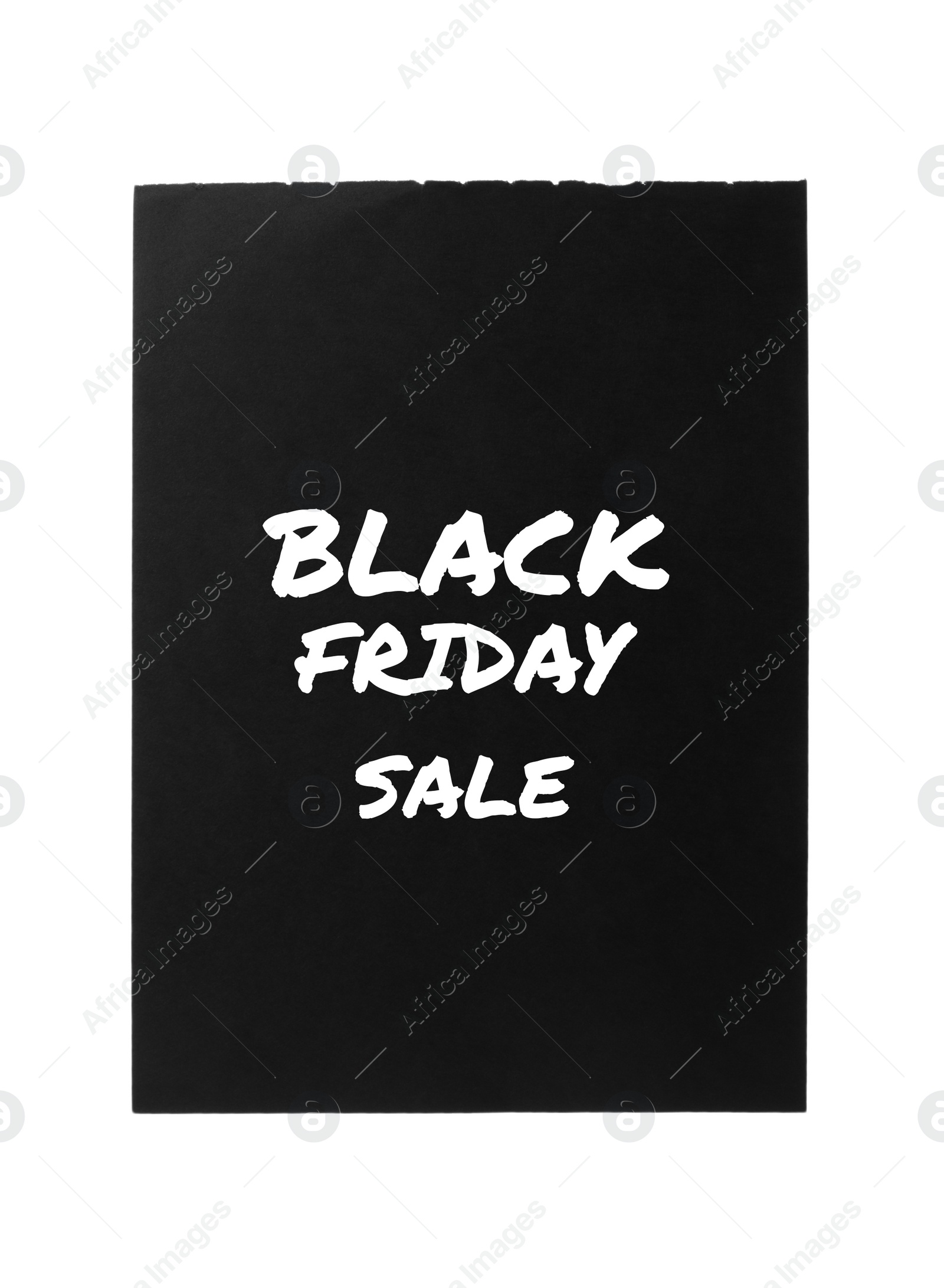 Image of Notebook with text BLACK FRIDAY SALE isolated on white