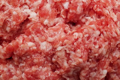 Raw fresh minced meat as background, closeup