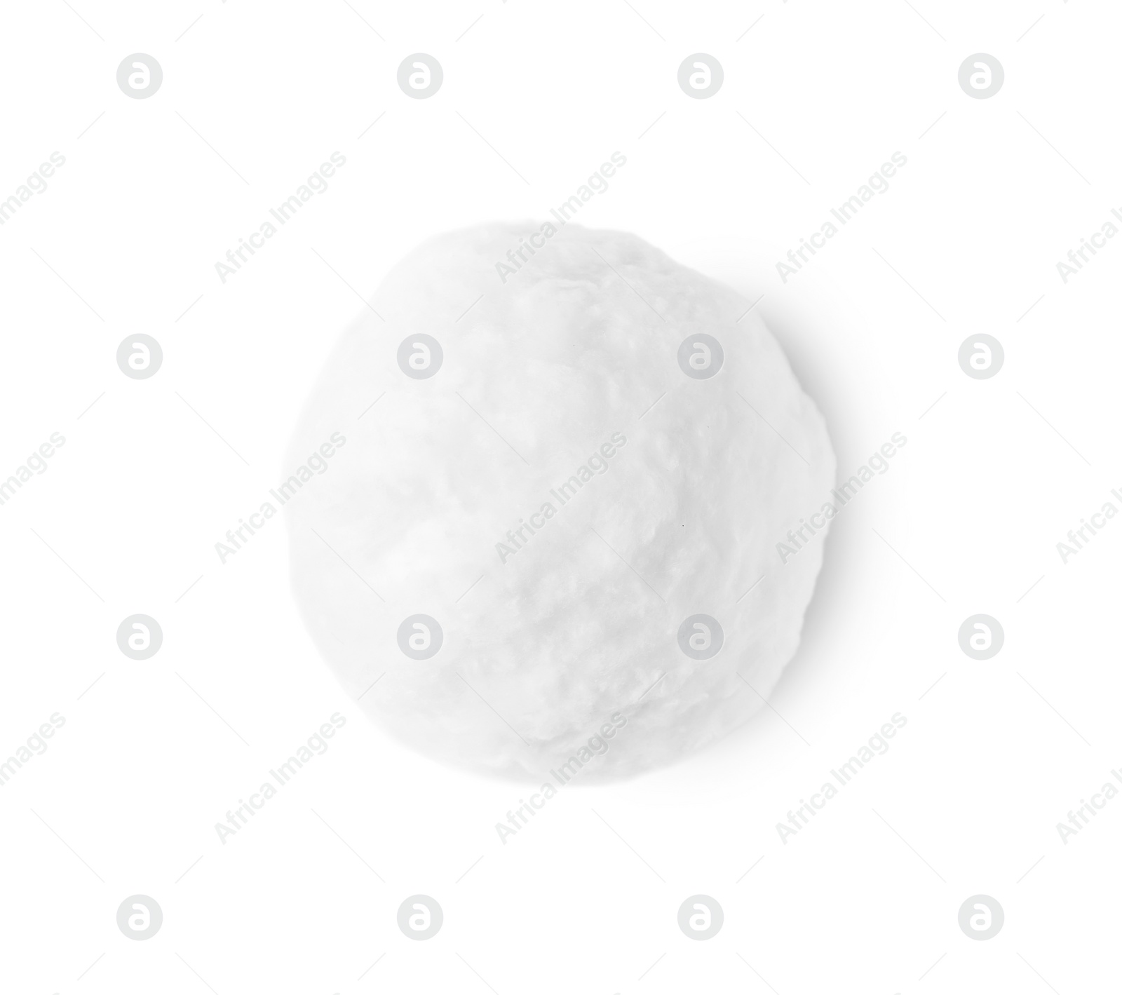 Photo of Ball of clean cotton wool isolated on white, top view