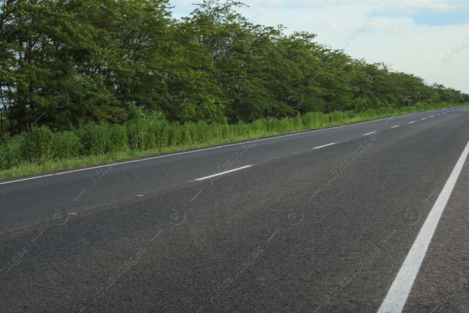 Photo of View of modern asphalt road in countryside