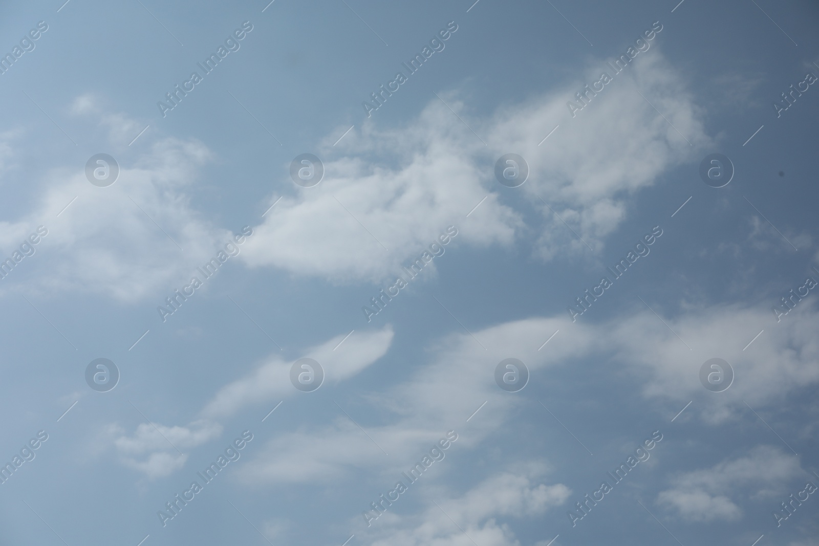 Photo of Picturesque view of beautiful blue sky with white clouds