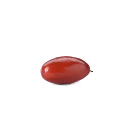 Photo of One ripe red date isolated on white