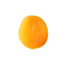 Photo of Tasty apricot isolated on white. Dried fruit