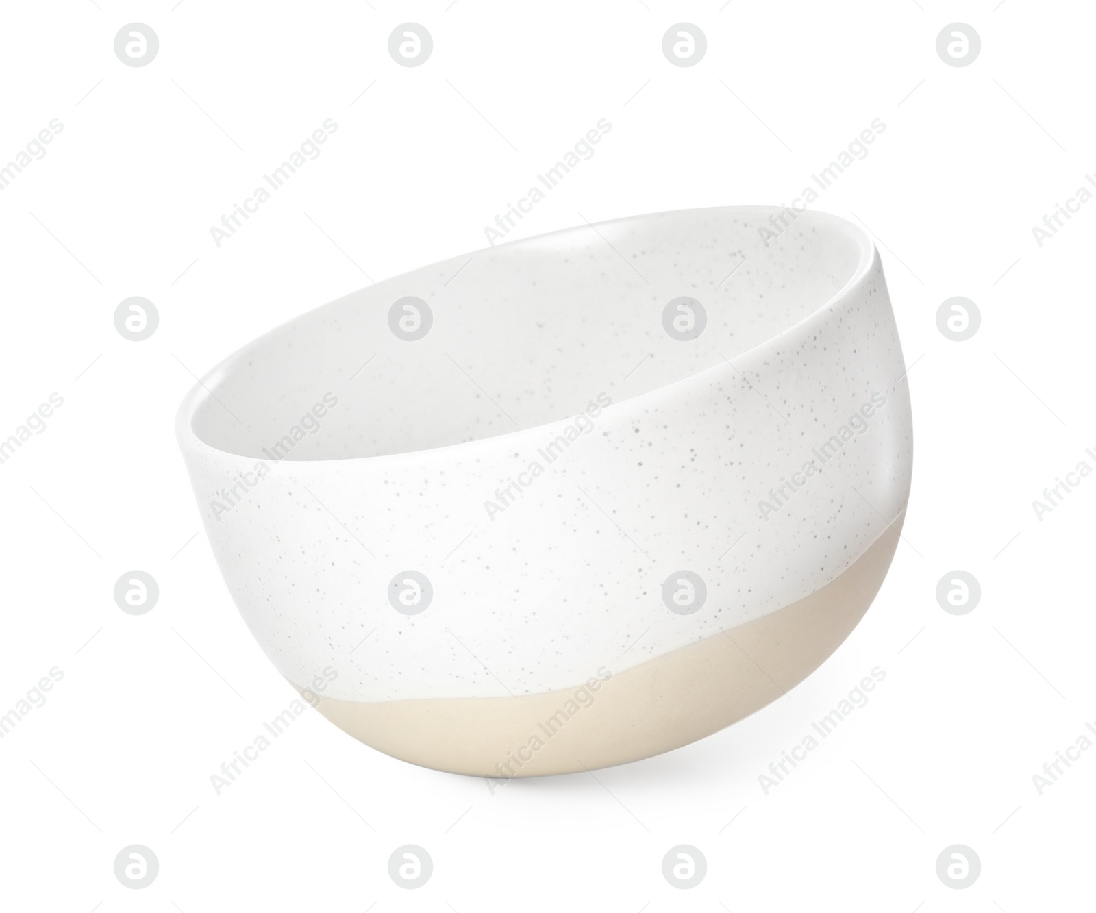 Photo of Clean empty ceramic bowl isolated on white