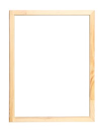 Image of Wooden frame isolated on white. For mirror, photo, picture, painting and others