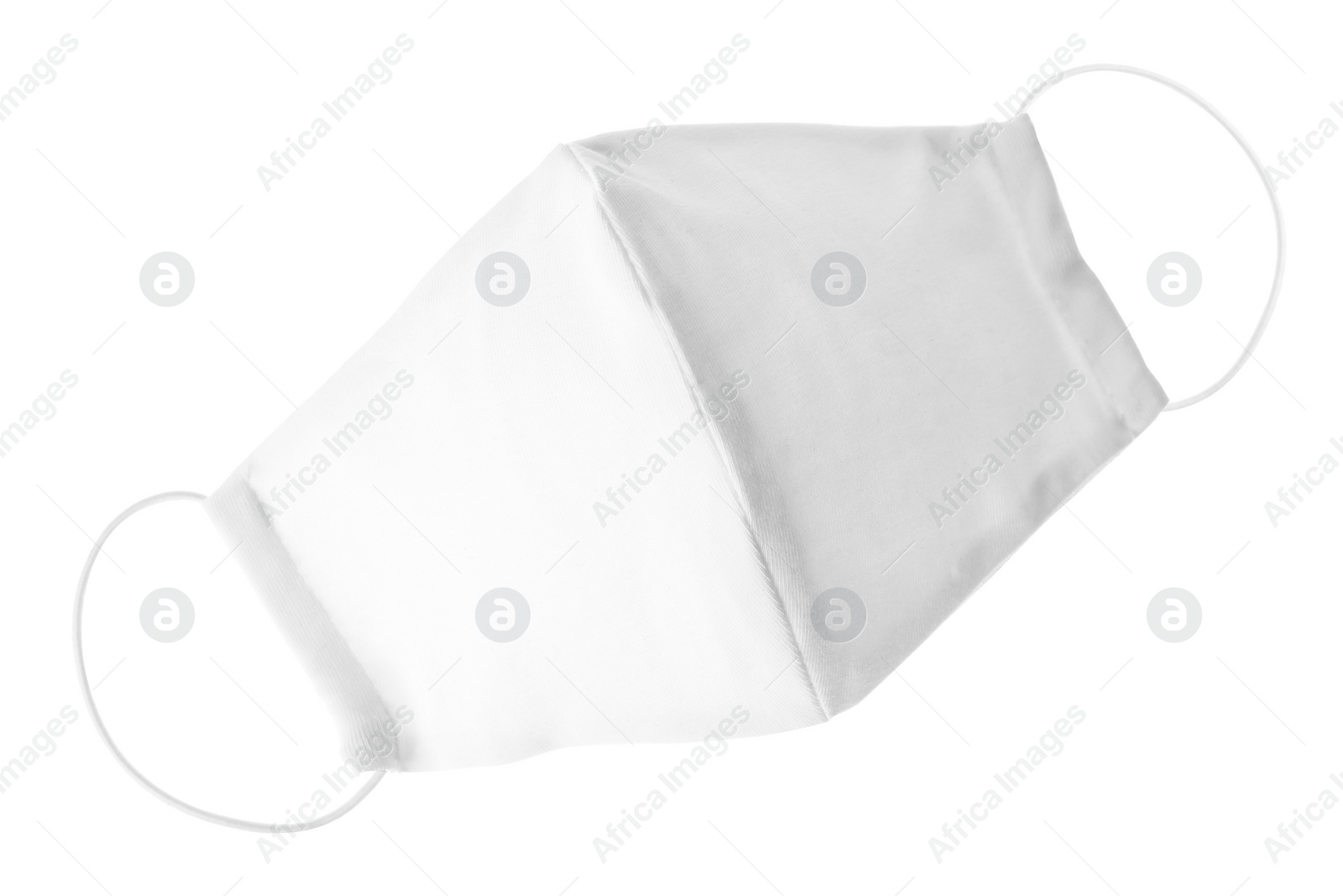 Photo of Homemade protective face mask isolated on white