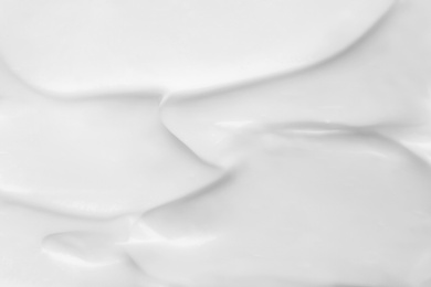 Natural body cream as background, closeup