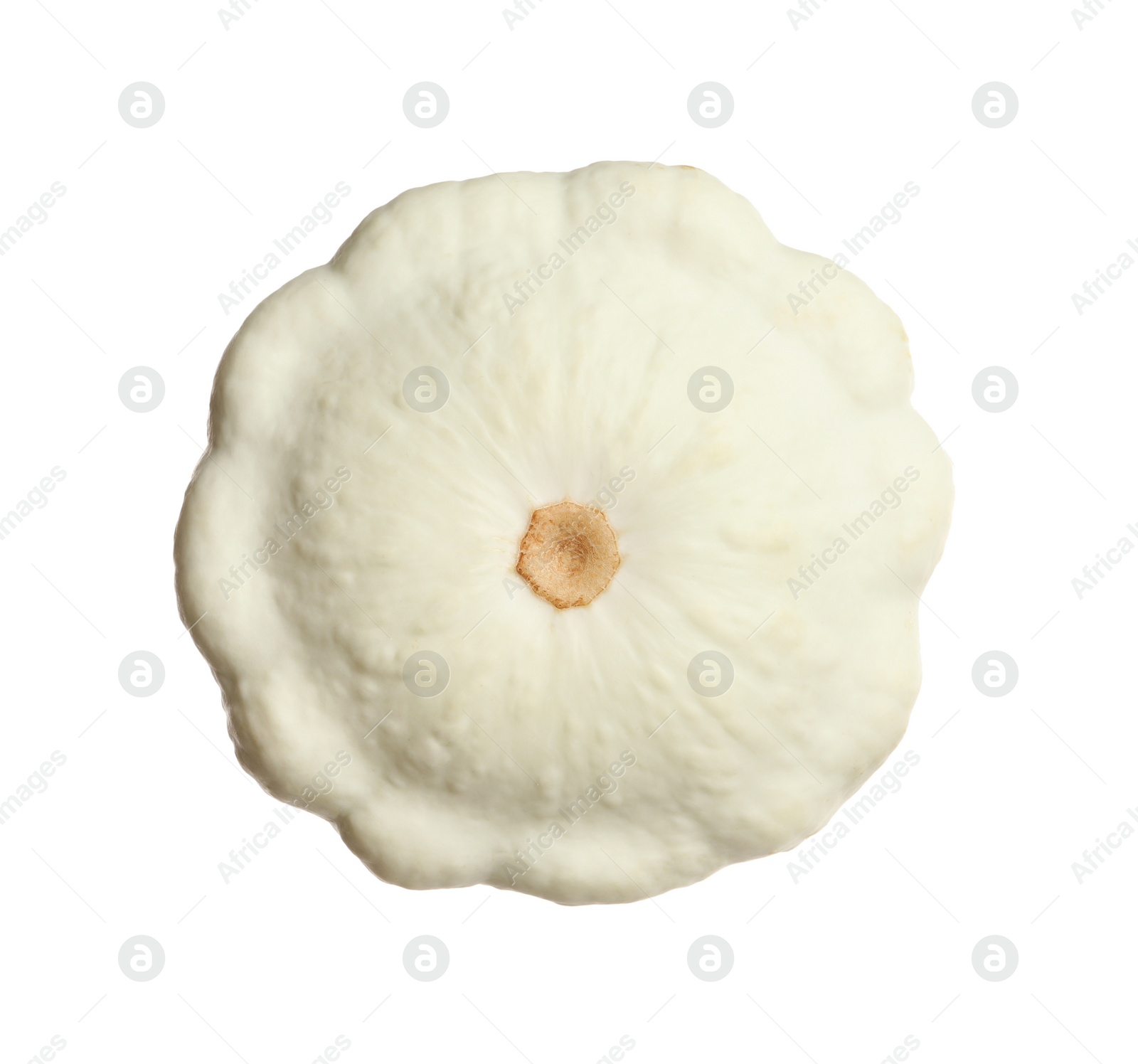 Photo of Fresh ripe pattypan squash isolated on white