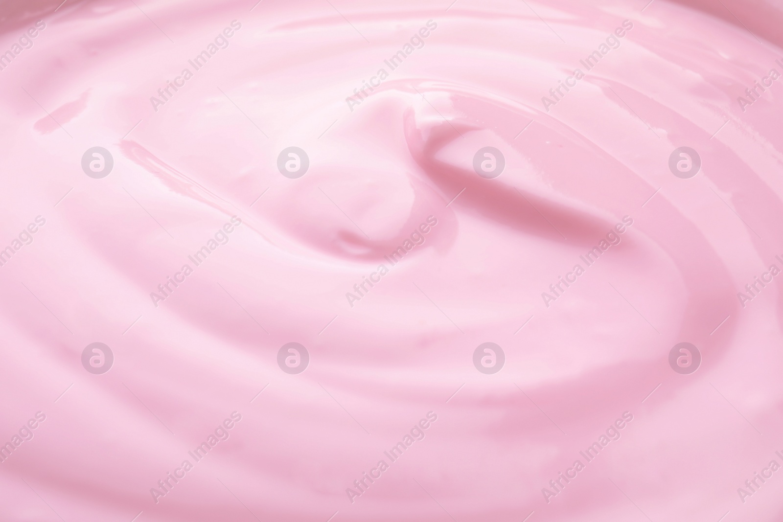 Photo of Delicious creamy yogurt as background, closeup view