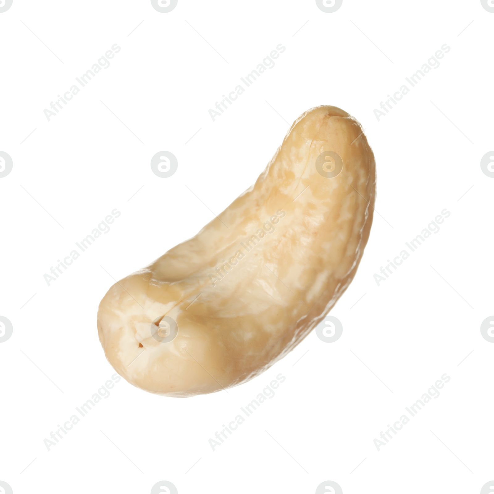 Photo of Tasty organic cashew nut isolated on white