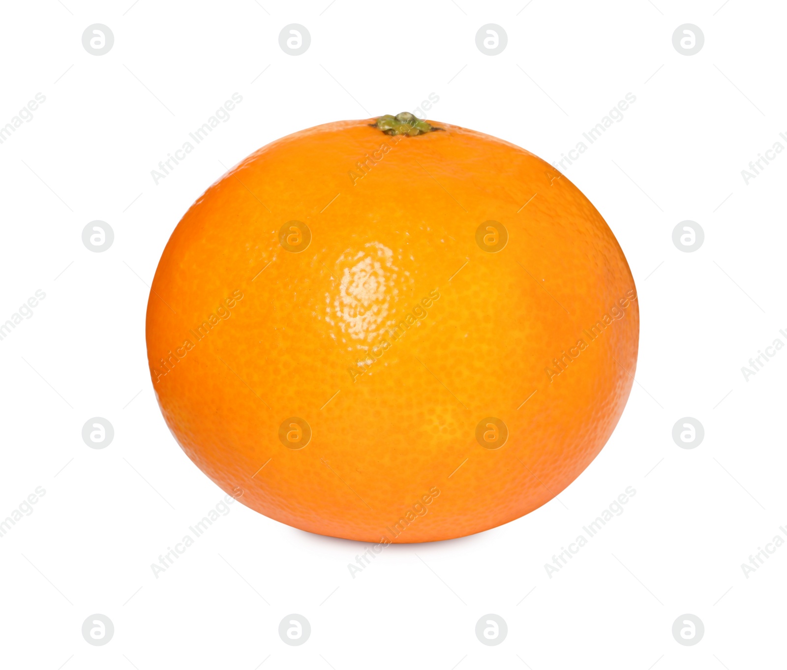 Photo of Fresh ripe juicy tangerine isolated on white