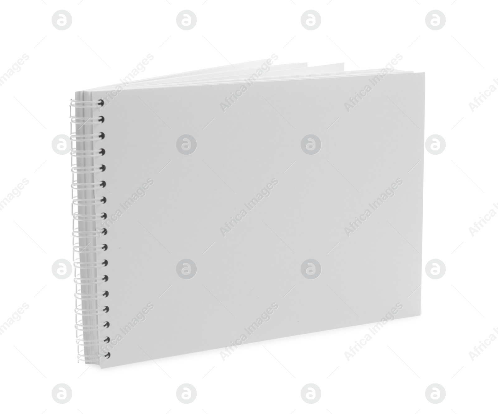 Photo of Blank paper brochure isolated on white. Mockup for design